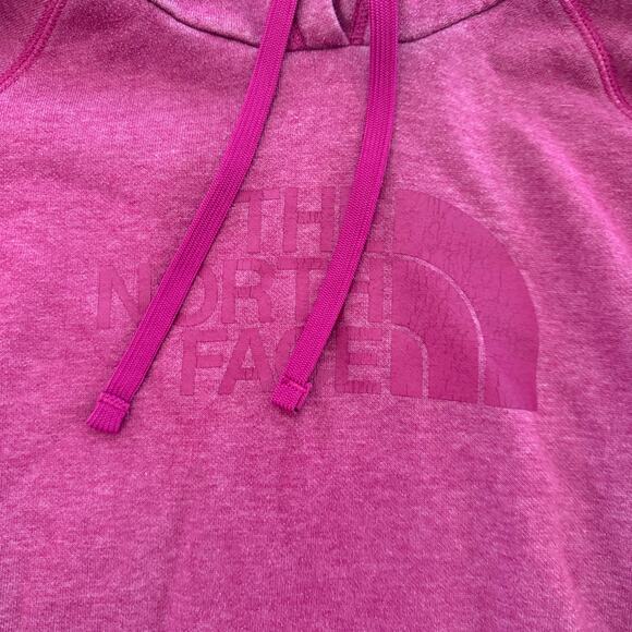 The North Face Women’s Purple Spell out Logo Pullover Hoodie Jacket Size Large - Picture 2 of 5